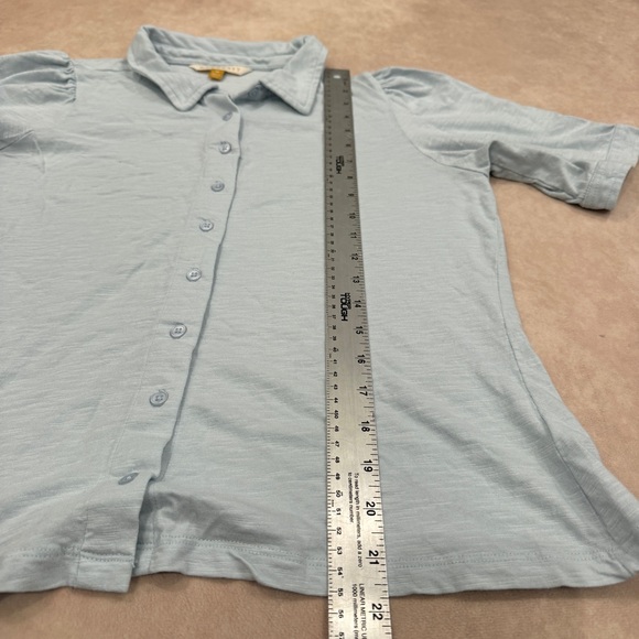 DownEast Blue button up polo • size medium - Picture 4 of 4